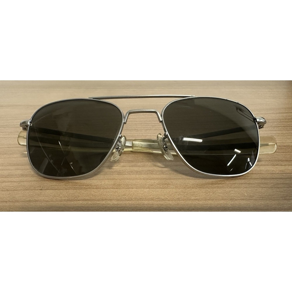 Vintage Command Aviator Sunglasses AO USA American Optical Silver